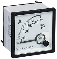 IEK Амперметр Э47 2000/5А кл. точн. 1,5 96х96мм