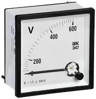 IEK Вольтметр Э47 600В кл. точн. 1,5 96х96мм