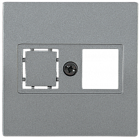 IEK НK45-1-БА Накладка комп. RJ45 Cat5e/6 BOLERO антрацит