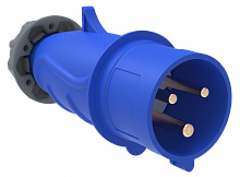 IEK Вилка переносная ССИ-013 16А-6ч/200-250В 2Р+РЕ IP44 MAGNUM