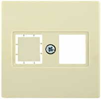 IEK НK45-1-БК Накладка комп. RJ45 Cat5e/6 BOLERO кремовый