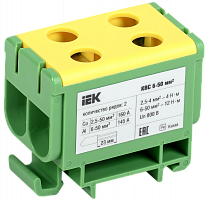 IEK Клемма вводная силовая КВС 6-50 кв.мм. 2-рядная PE