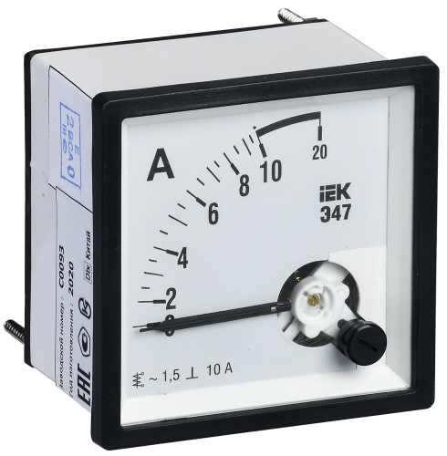 IEK Амперметр Э47 10А кл. точн. 1,5 96х96мм