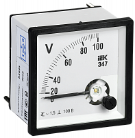 IEK Вольтметр Э47 100В кл. точн. 1,5 96х96мм