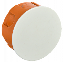 IEK Коробка КМ41007 распаячная для твердых стен d80x40 (с крышкой)