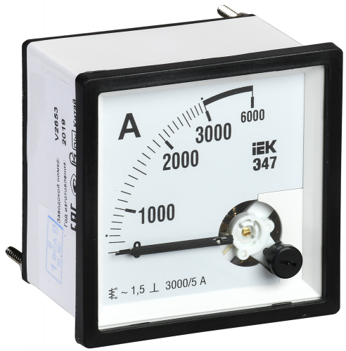 IEK Амперметр Э47 3000/5А кл. точн. 1,5 72х72мм