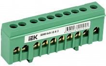 IEK Шина PE земля в корп изол на DIN-рейку ШНИ-6х9-10-К-З