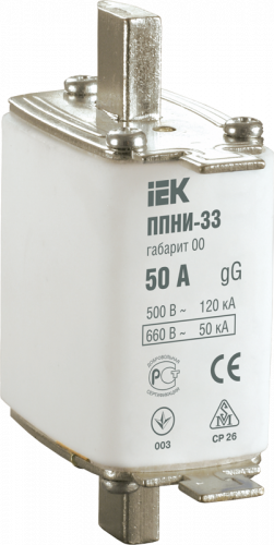 IEK Плавкая вставка предохранителя ППНИ-33, габарит 00, 32А