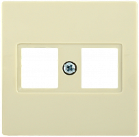 IEK НK45-2-БК Накладка 2-ая комп. RJ45 Cat5e BOLERO кремовый
