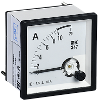 IEK Амперметр Э47 10А кл. точн. 1,5 72х72мм