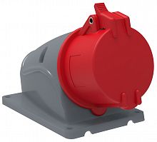IEK Розетка стационарная ССИ-115 16А-6ч/200/346-240/415В 3Р+РЕ+N IP44 MAGNUM
