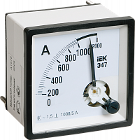 IEK Амперметр Э47 1000/5А кл. точн. 1,5 72х72мм