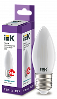 IEK Лампа LED C35 свеча матовый 7Вт 230В 4000К E27 серия 360°