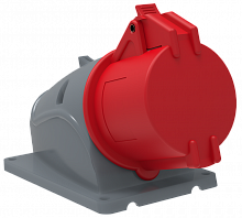 IEK Розетка стационарная ССИ-124 32А-6ч/380-415В 3Р+РЕ IP44 MAGNUM