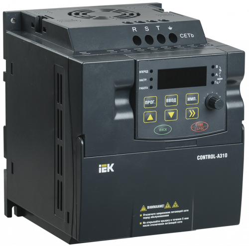 IEK ONI Преобразователь частоты CONTROL-A310 380В, 3Ф 0,75 kW 2,3A