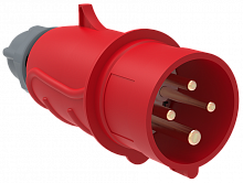 IEK Вилка переносная ССИ-014 16А-6ч/380-415В 3Р+РЕ IP44 MAGNUM