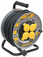 IEK Катушка УК30 на мет с т/з 4 места 2Р+PЕ/30м КГ 3х1,5мм2 IP44 Professional