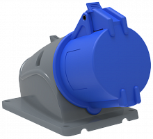IEK Розетка стационарная ССИ-123 32А-6ч/200-250В 2Р+РЕ IP44 MAGNUM