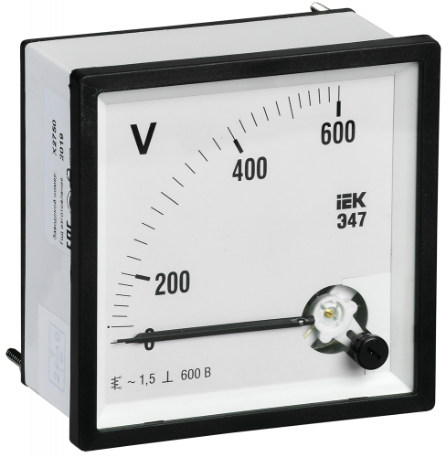 IEK Вольтметр Э47 600В кл. точн. 1,5 72х72мм